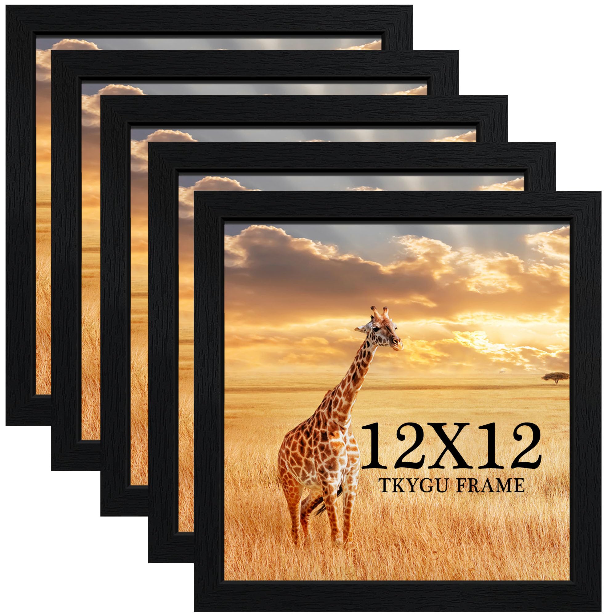 13x17 Picture Frame Set of 3, Wooden Frame Black for 13 x 17 Inch Picture Poster Photo with Durable Shatter Resistant Plexiglass,Wall Gallery Poster Photo frame 13 by 17 Frame for Wall best gift